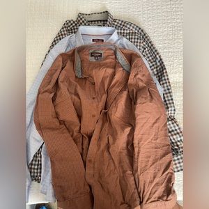 Lot of 3 Johnston & Murphy button down shirts xxl